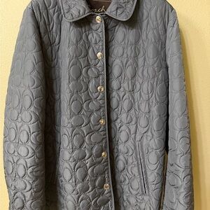 Coach Gray Quilted Puffer Jacket